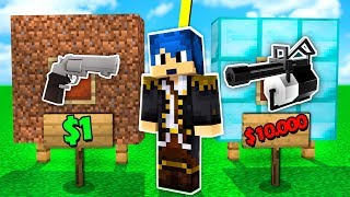 Minecraft ITA  PISTOLA DA 1€ VS MINIGUN DA 10000€ [upl. by Nickolaus]