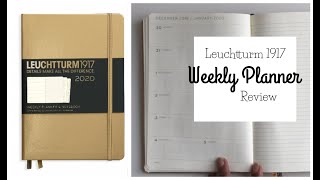 Leuchtturm 1917 Weekly Planner amp Notebook Review [upl. by Yatnuahc96]