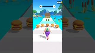 Fat Fit Girl Run Level22 shorts games viral [upl. by Llehcear270]