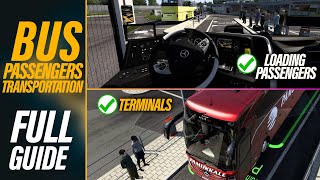 How to Install Bus Passengers Bus Terminals and Buses in ETS2  Crash fixed full indepth guide [upl. by Cirle]