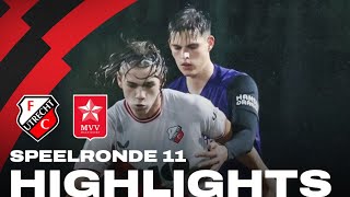 Jong FC Utrecht en MVV Maastricht delen de punten 📺  HIGHLIGHTS [upl. by Bronwen]