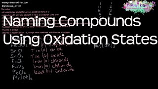 Naming Compound Using Oxidation States  Revision for ALevel Chemistry [upl. by Dnilazor]