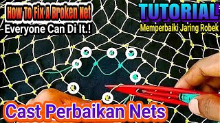 The Easy Way  Repairing Torn Mesh Nets  Make sure you try [upl. by Hola797]