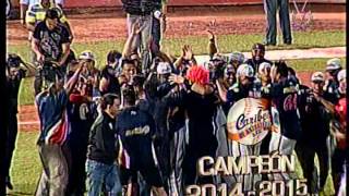 Anzoátegui vence a Magallanes 8  3 y se titula campeón de la temporada 20142015 de la LVBP [upl. by Conney]