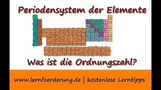 Ordnungszahl erklärt im Periodensystem der Elemente [upl. by Murphy]