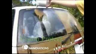 Nanotechnology Vision Protect glass coating for windscreens [upl. by Yancey]