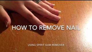 How Apply Fake Nails Using Spirit Gum [upl. by Notlrahc479]