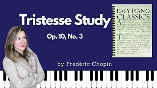 Tristesse Study Chopin Easy Piano Classics  Book One [upl. by Elahcar]