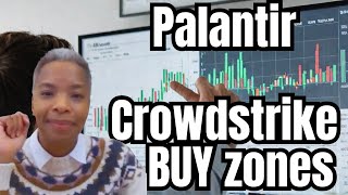 Palantir and CrowdStrike Stock BUY ZONES 📈 [upl. by Annohs]