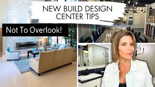 Top Tips for Design Center Tour  New Home Upgrade Selection Tips [upl. by Ocirnor]