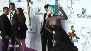 Lady GAGA CFDA Fashion Awards 2011 HD [upl. by Nessej]