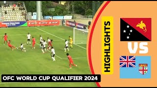 Fiji Vs Papua New Guinea World Cup Qualifier 2024 Highlights [upl. by Eul59]