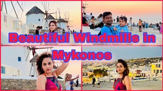 Mykonos Windmills amp Little Venice Walking Tour vlog ।।mykonos greece banglavlog travel [upl. by Ahsiken]