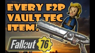 Fallout 76 UPDATED Every Obtainable Vault Tec Item As of Oct 2024 [upl. by Daph369]