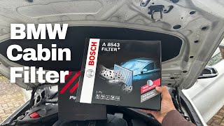 CabinPollen Filter Change on MY BMW F324 Series  How To  DIY [upl. by Monahon]