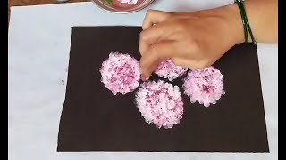 Paint Flowers for Finger  Acrylic Painting Beginners Painting art diy [upl. by Schuster]