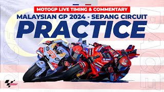 LIVE Data MotoGP Free Practice Malaysian GP 2024  Sepang Circuit [upl. by Lathrop]