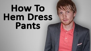 How To Hem Dress Pants Blind Stitch [upl. by Bo]