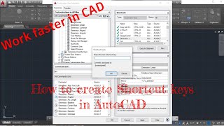 How to add Shortcut Keys in AutoCAD [upl. by Luahs]