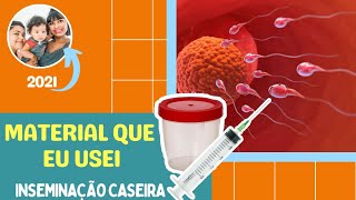 INSEMINAÇÃO HUMANA CASEIRA MATERIAIS QUE EU USO HOUSE INSEMINATION  Pimenta Cereja [upl. by Nuzzi382]