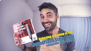 Roundflash Striplight Collapsible Soft Box Unboxing amp Review [upl. by Uon955]