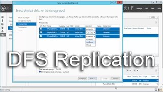 WINDOWS SERVER 2016  Configure DFS Replication [upl. by Inaja]