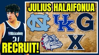 RECRUIT NBA Academys Newest Star Julius Halaifonua Has Interest From UNC Gonzaga and Kentucky [upl. by Kcuhc]