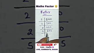 Math Factor 😃  shorts viral trending newvideo vedicmaths mathtricks mathshorts mathematics [upl. by Llertak]