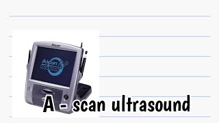 A scan ultrasound eye optometry [upl. by Ratna]