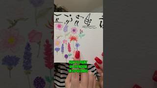 How to Paint an Eryngium in 20 Seconds🕸️shorts art flowers summer shortsart watercolor paint [upl. by Enitsenre]