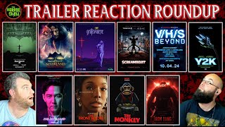 LIVE Trailer Reaction Roundup  APARTMENT 7A AZRAEL IRON LUNG NEVER LET GO THE MONKEY Y2K [upl. by Naomi]