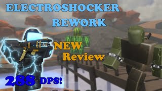 ELECTROSHOCKER REWORK NEW Electroshocker REVIEW 288 DPS  Tower Defense Simulator [upl. by Dambro719]