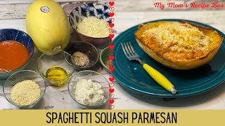 Spaghetti Squash Parmesan mymomsrecipebox [upl. by Hedi]