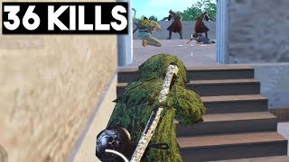 SNEAK ATTACK ON FULL SQUAD  36 KILLS Duo vs Squad  PUBG Mobile [upl. by Aicirpac728]