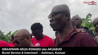 OBAAPANIN AKUA KONADU  BURIAL SERVICE Ashtown KUMASI [upl. by Auqcinahs]