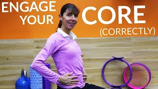 How to Engage Your Core Abdominal Muscles in 3 Easy Steps Physical Therapy Guide [upl. by Valaria]