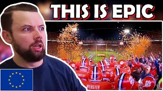 European Reacts BEST COLLEGE FOOTBALL ENTRANCES [upl. by Baudin]