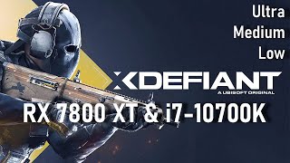 XDefiant Radeon RX 7800 XT amp i710700K [upl. by Attezi875]