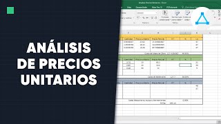 Análisis Precios Unitarios 2020 [upl. by Alekat292]