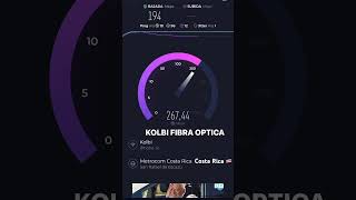 KOLBI vs TELECABLE fibra óptica internet comparativa de Speedtest 200mb  Costa Rica [upl. by Kaltman]