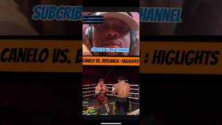 Canelo vs Berlanga fight highlights “reaction” boxing sports caneloalvarez [upl. by Ricardo]