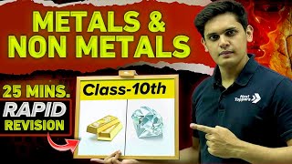 Metals and Non Metals in 25 Minutes🔥 Class 10th  Rapid Revision  Prashant Kirad [upl. by Sosthena]