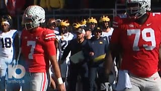 Video appears to show suspended Michigan staffer on sidelines of 2022 game against Ohio State [upl. by Terbecki]