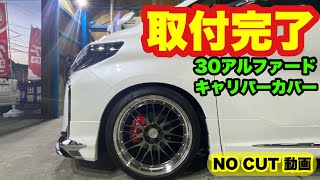 取付完了‼️ 30アルファード キャリパーカバー エイムゲイン BBS LM 21インチ‼️ [upl. by Yemerej483]