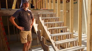 Building the Basement Staircase  Time to move out of the Basement [upl. by Danika]