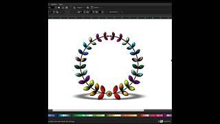 How to draw Leaf Logo Design in Coreldraw shorts [upl. by Enyawed570]