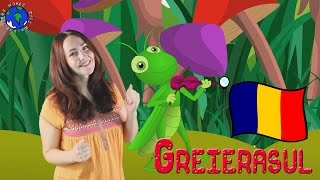 Greierasul  Cricket Song in Romanian  World Kids Action Songs [upl. by Aniuqahs]