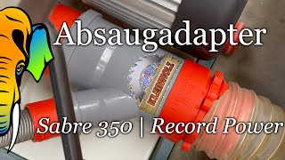 Absaugadapter von Kleinholz für die Sabre 350 von Record Power [upl. by Anidan272]