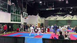 102024  Hollenbeck Tournament  Skyler Sorter Kumite R2 [upl. by Nikos]