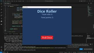 Dice rolling game made using Python [upl. by Skerl]